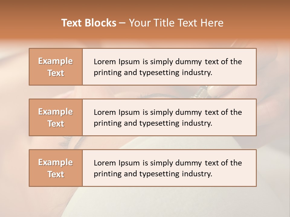 Pampering Female Beautician PowerPoint Template