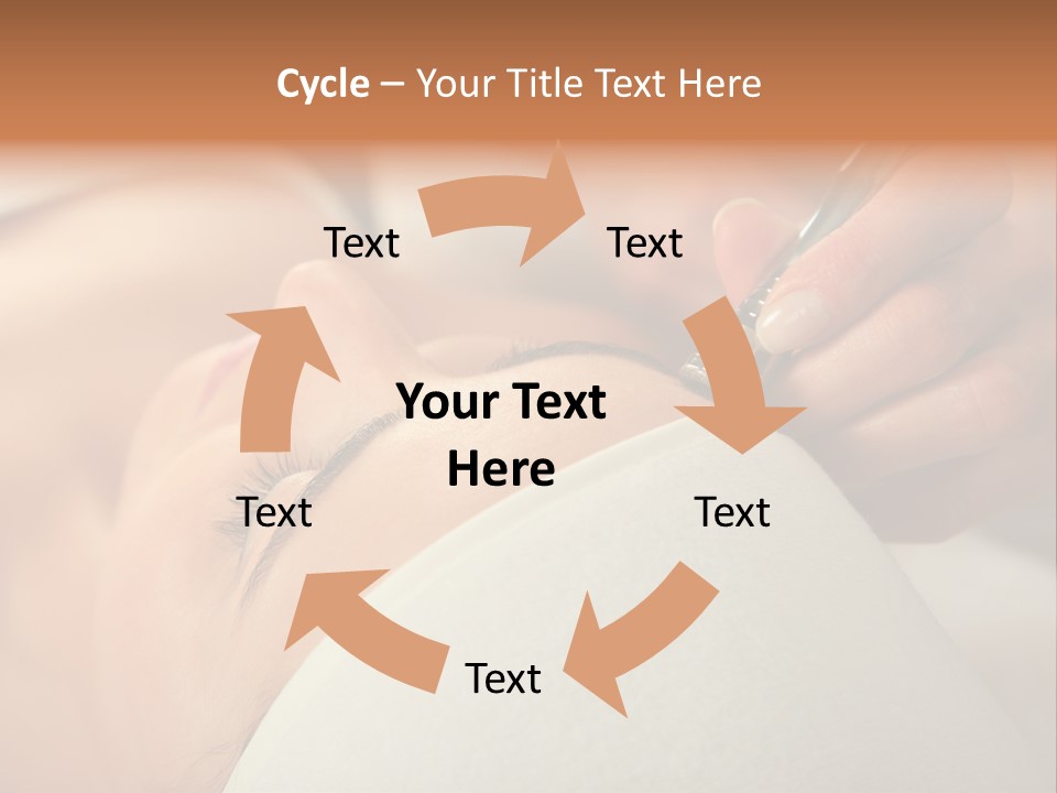 Pampering Female Beautician PowerPoint Template