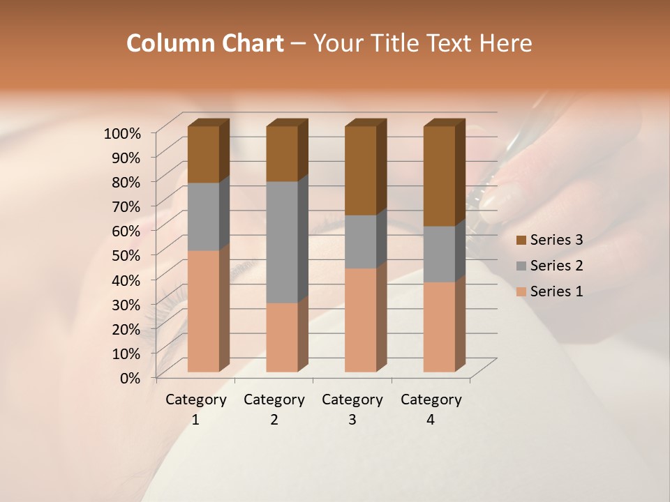 Pampering Female Beautician PowerPoint Template