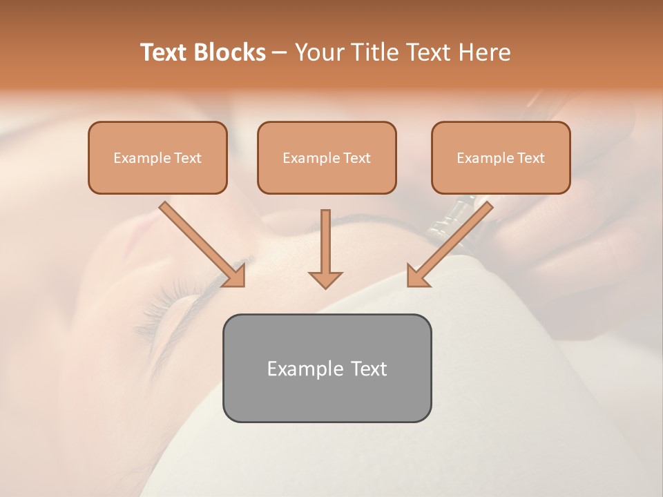 Pampering Female Beautician PowerPoint Template