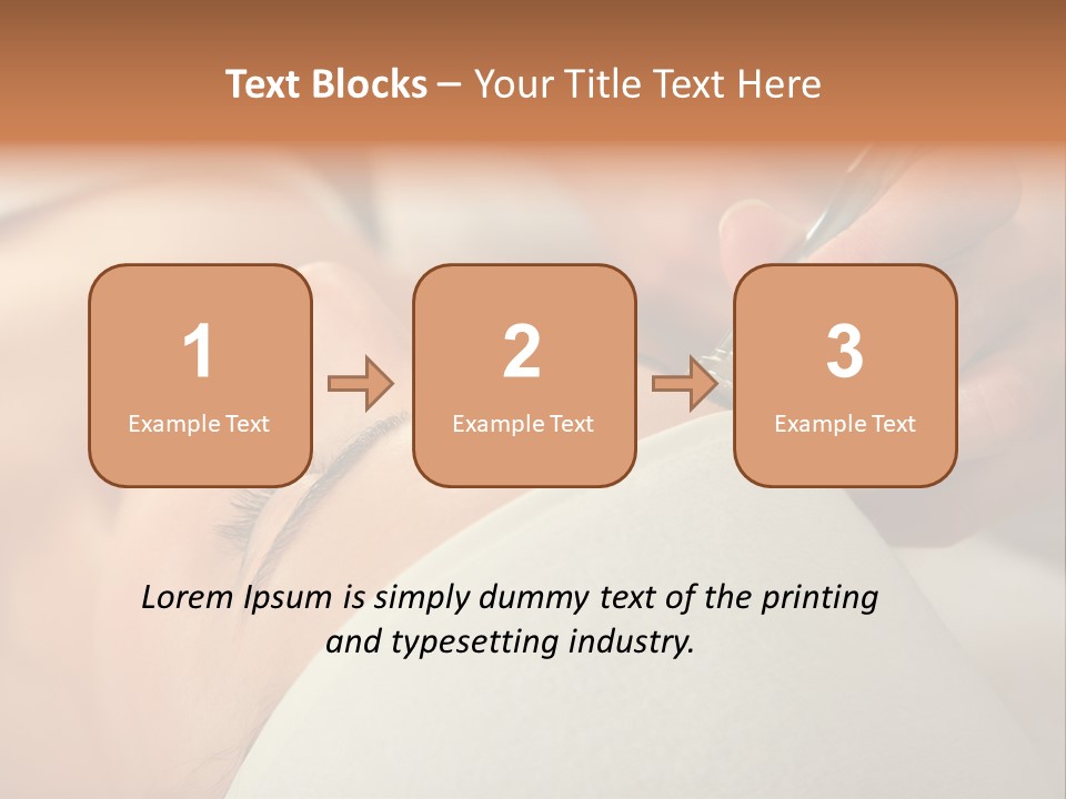 Pampering Female Beautician PowerPoint Template