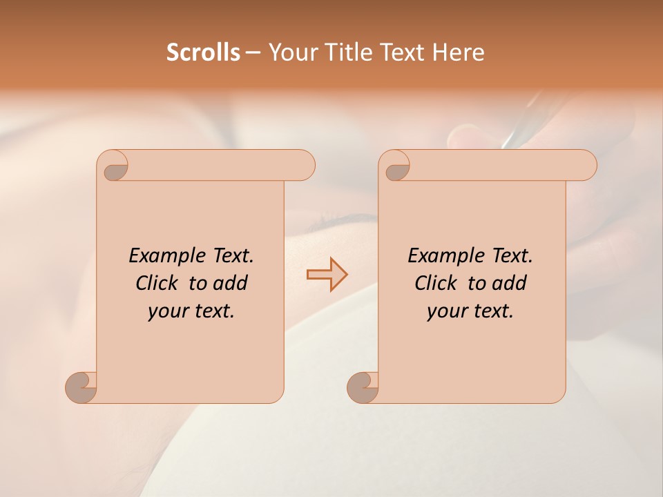 Pampering Female Beautician PowerPoint Template