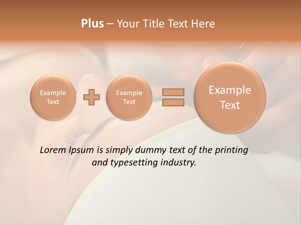 Pampering Female Beautician PowerPoint Template