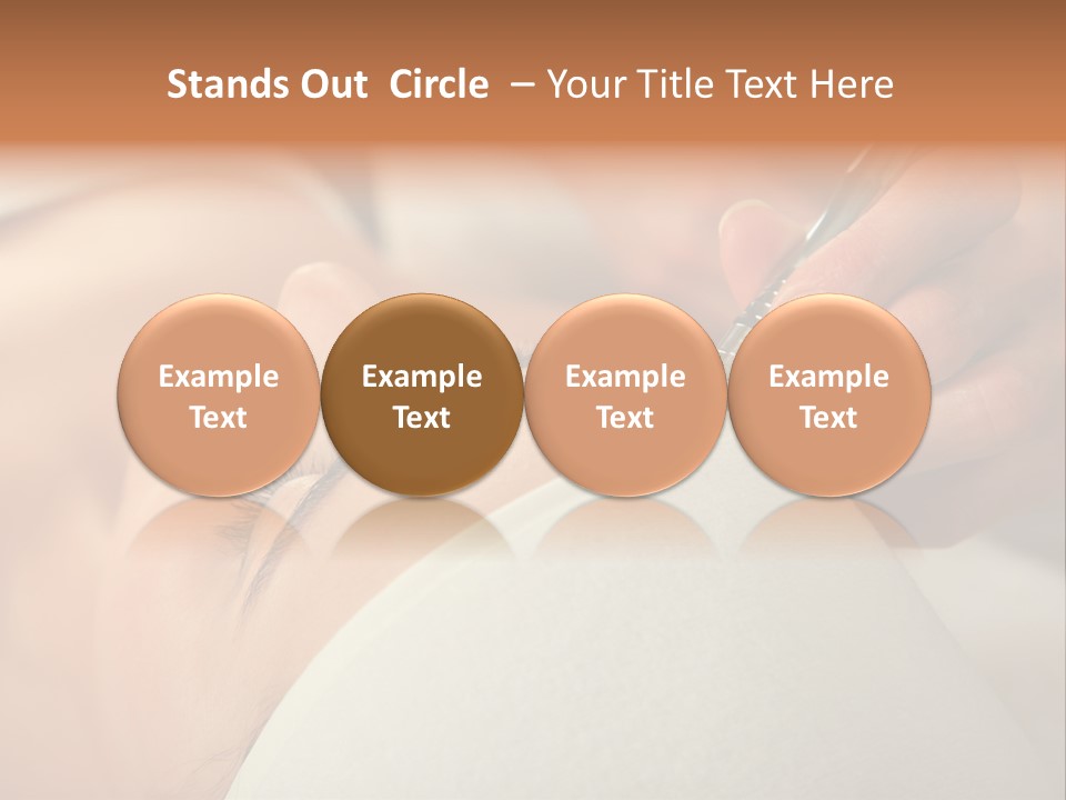 Pampering Female Beautician PowerPoint Template