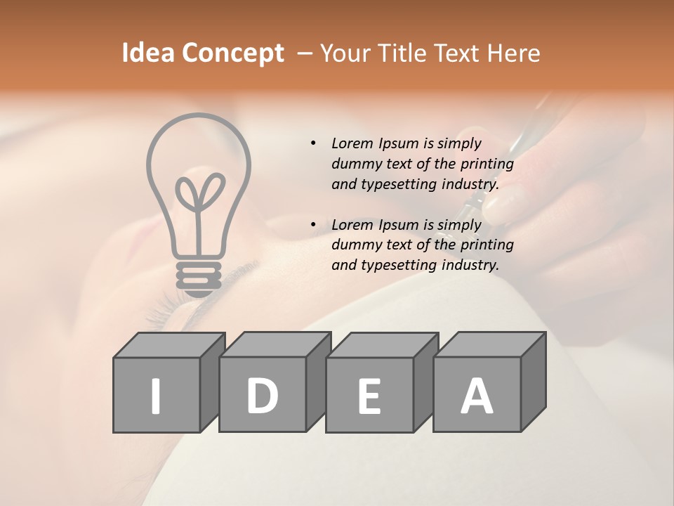 Pampering Female Beautician PowerPoint Template