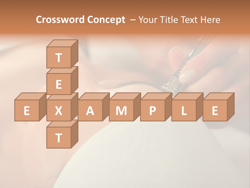 Pampering Female Beautician PowerPoint Template