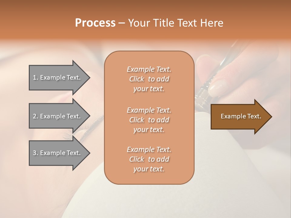 Pampering Female Beautician PowerPoint Template