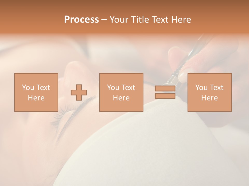 Pampering Female Beautician PowerPoint Template