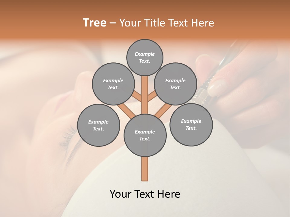 Pampering Female Beautician PowerPoint Template