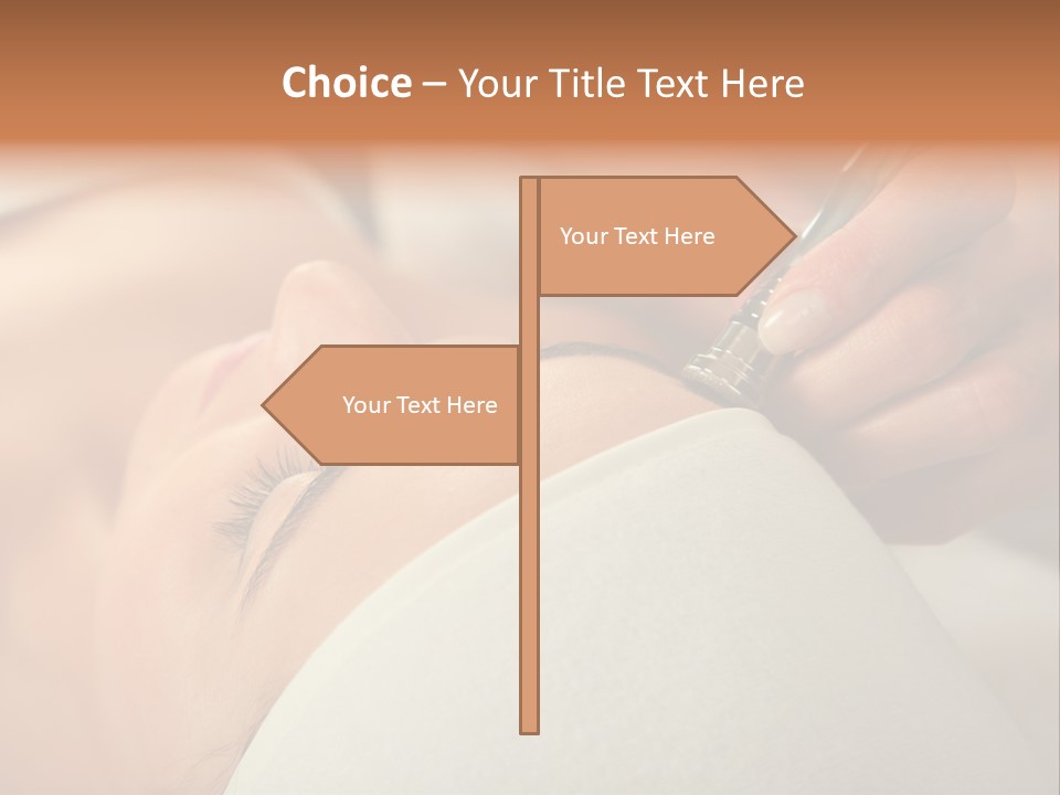 Pampering Female Beautician PowerPoint Template