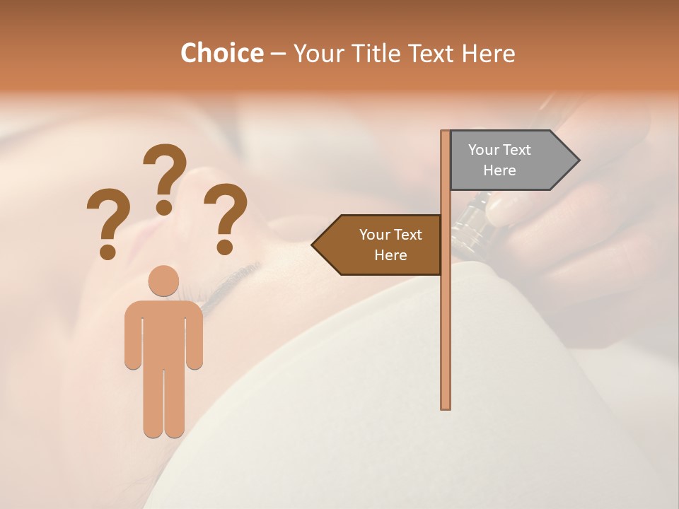 Pampering Female Beautician PowerPoint Template