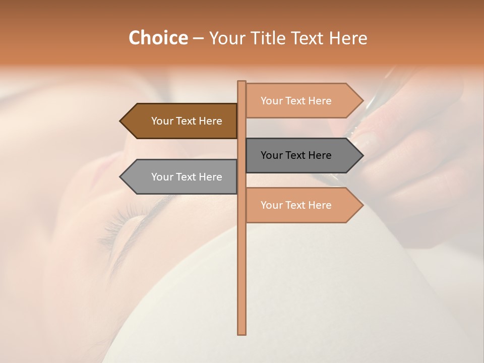 Pampering Female Beautician PowerPoint Template