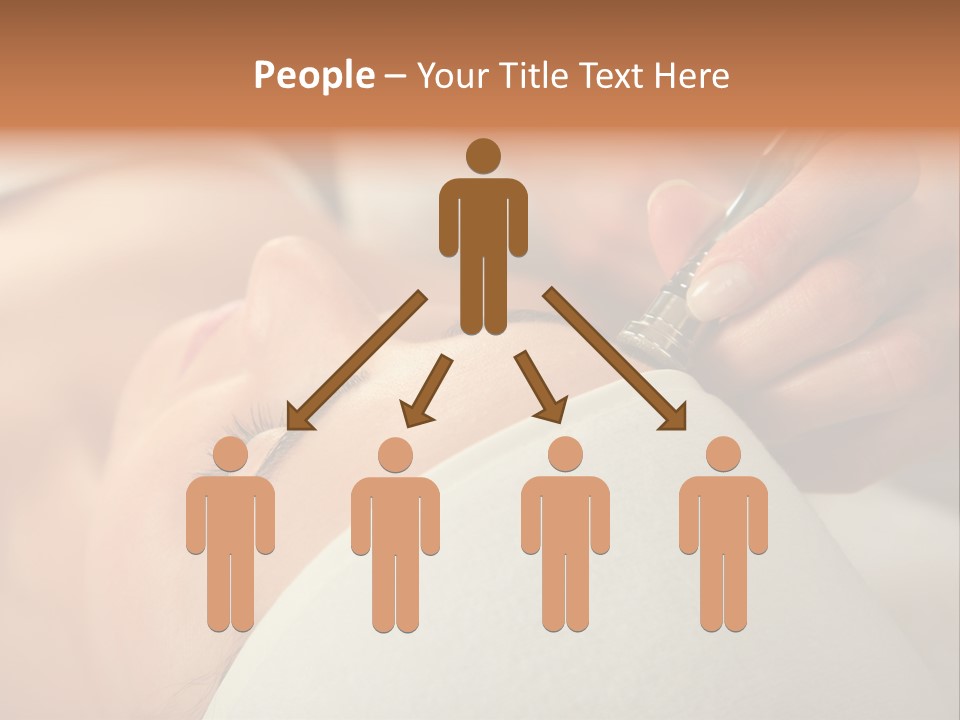 Pampering Female Beautician PowerPoint Template