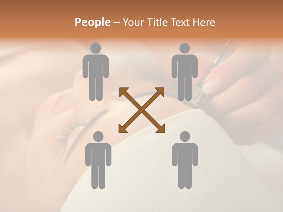 Pampering Female Beautician PowerPoint Template