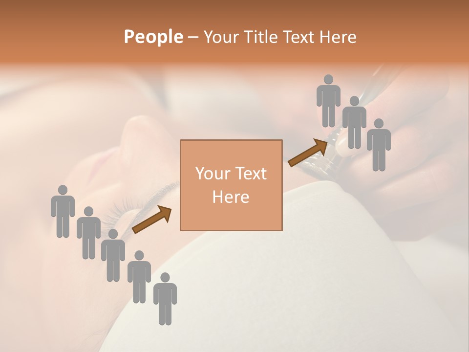 Pampering Female Beautician PowerPoint Template