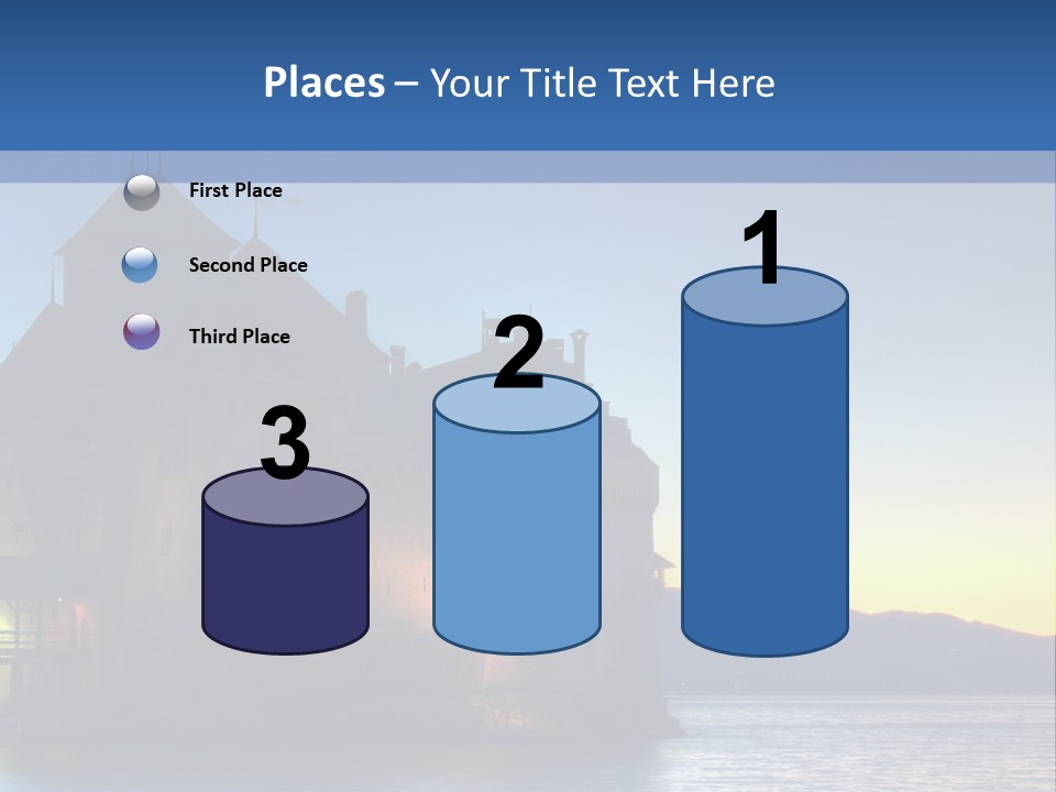 Night Chateau Fortress PowerPoint Template