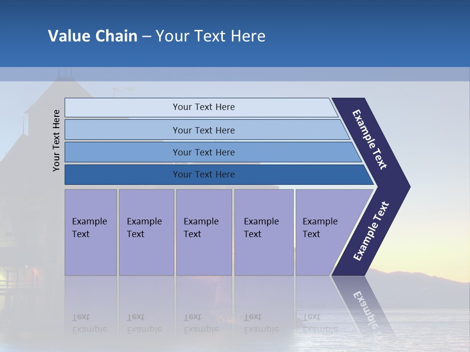 Night Chateau Fortress PowerPoint Template