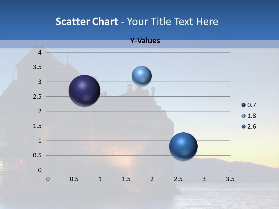 Night Chateau Fortress PowerPoint Template