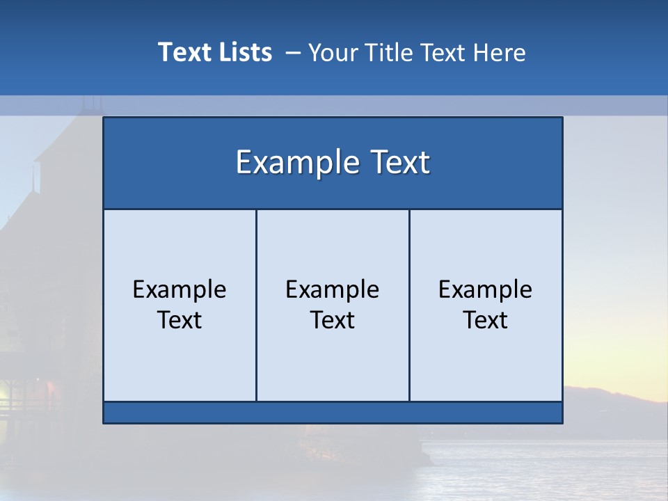 Night Chateau Fortress PowerPoint Template