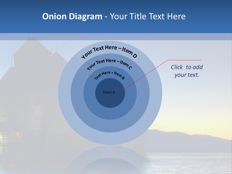 Night Chateau Fortress PowerPoint Template