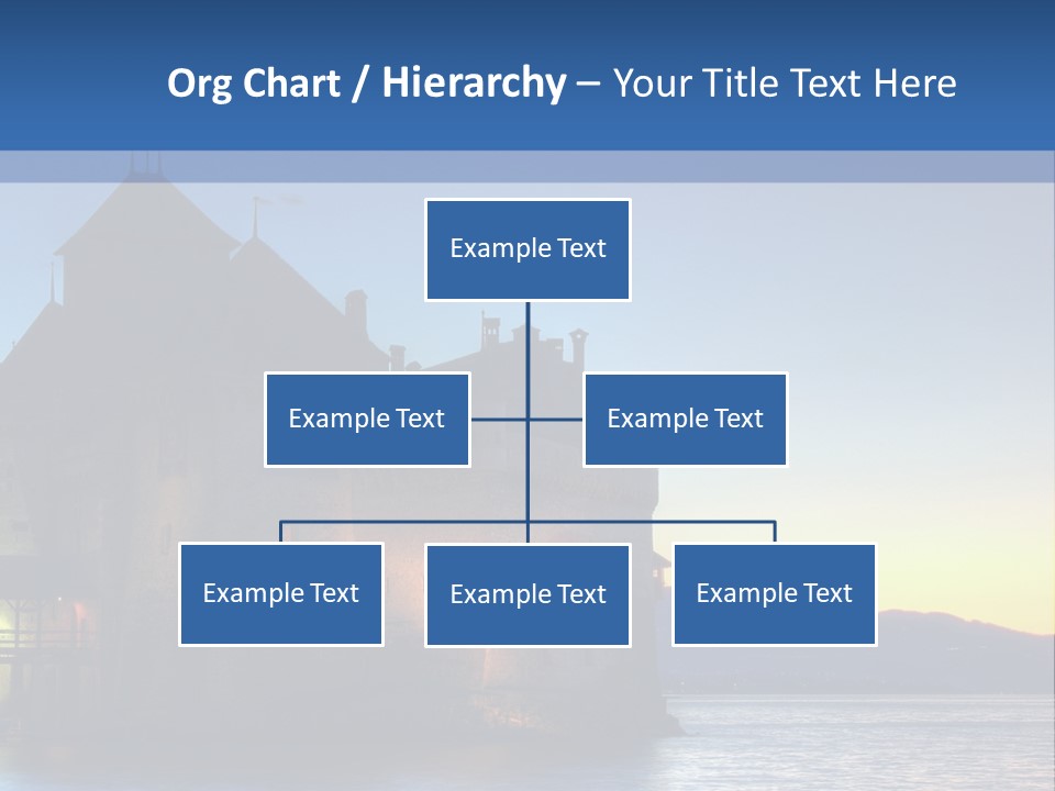 Night Chateau Fortress PowerPoint Template