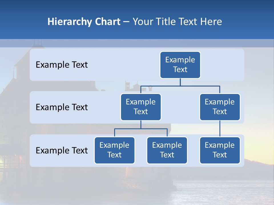 Night Chateau Fortress PowerPoint Template
