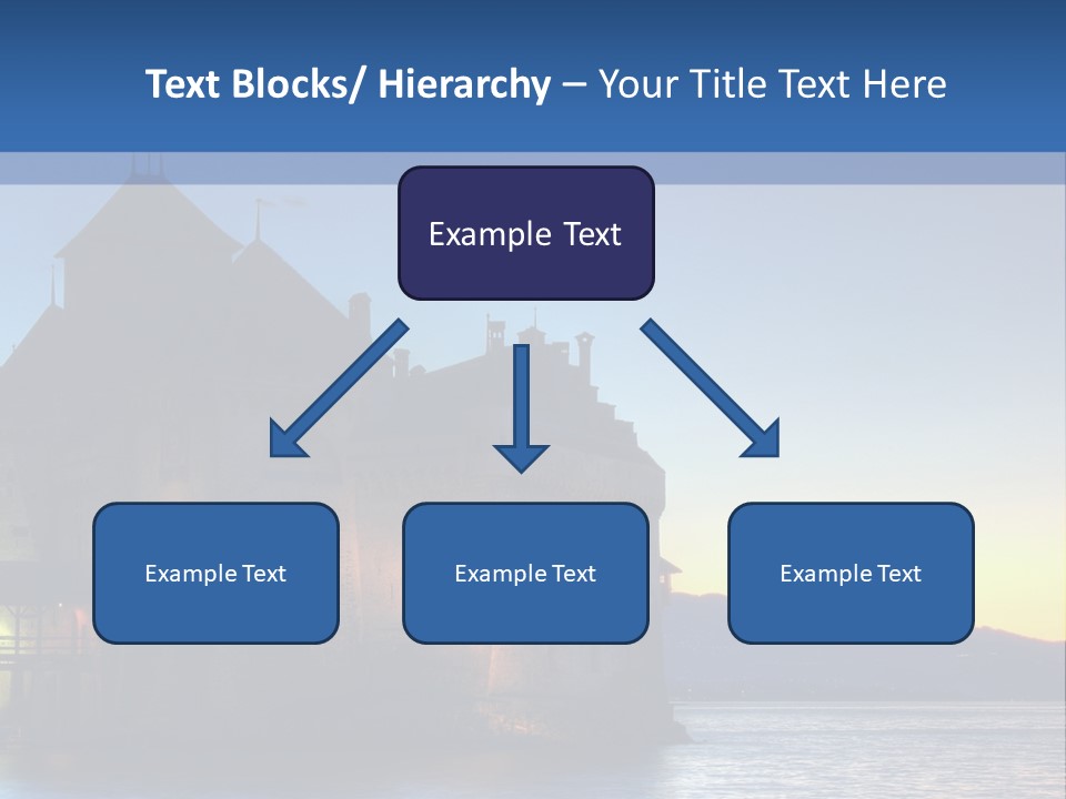 Night Chateau Fortress PowerPoint Template
