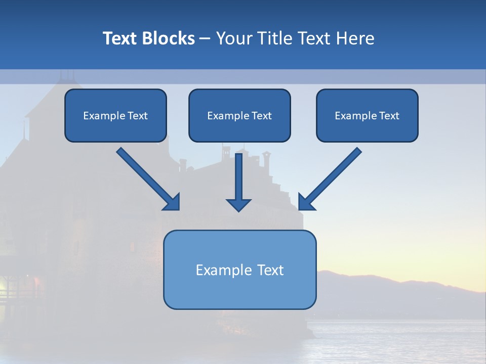 Night Chateau Fortress PowerPoint Template