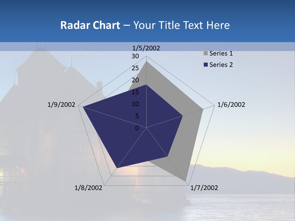 Night Chateau Fortress PowerPoint Template