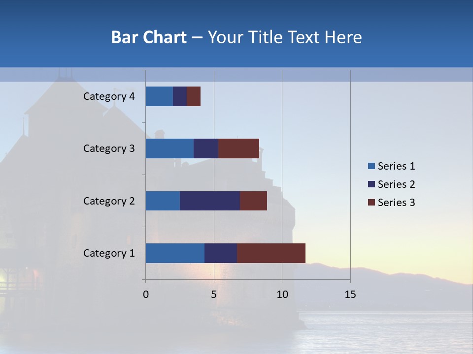 Night Chateau Fortress PowerPoint Template