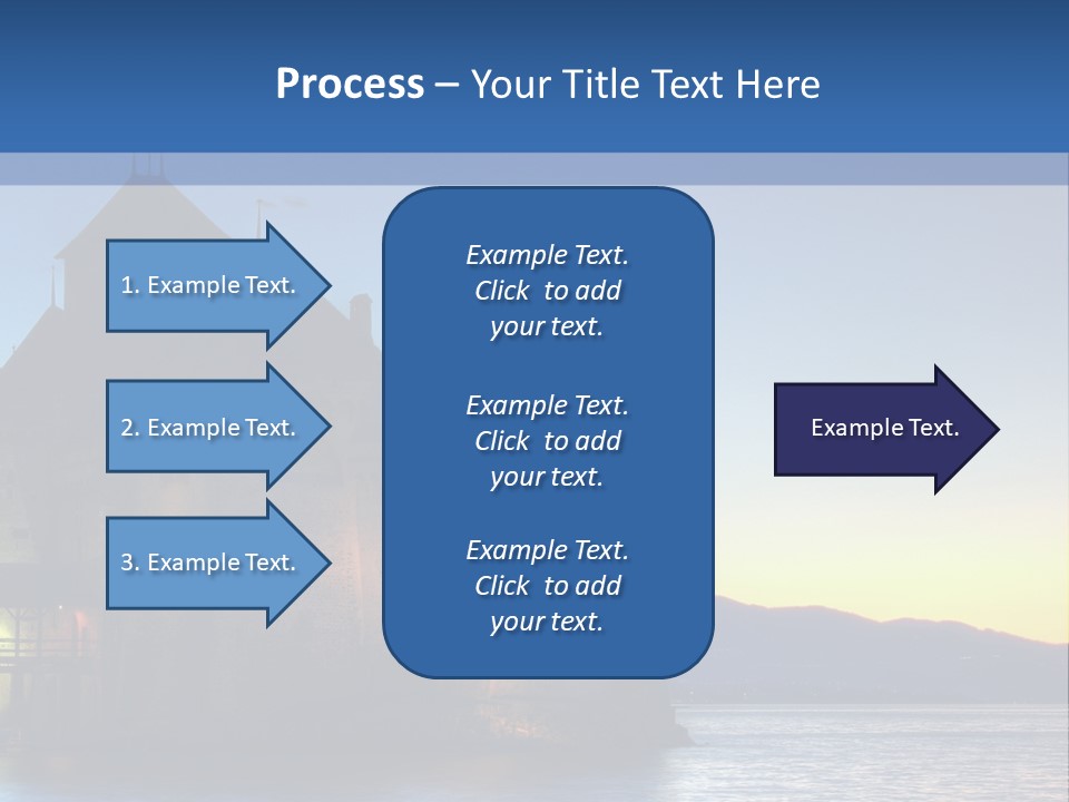 Night Chateau Fortress PowerPoint Template