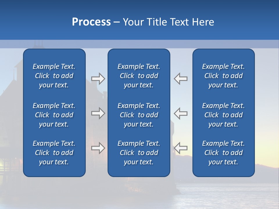 Night Chateau Fortress PowerPoint Template