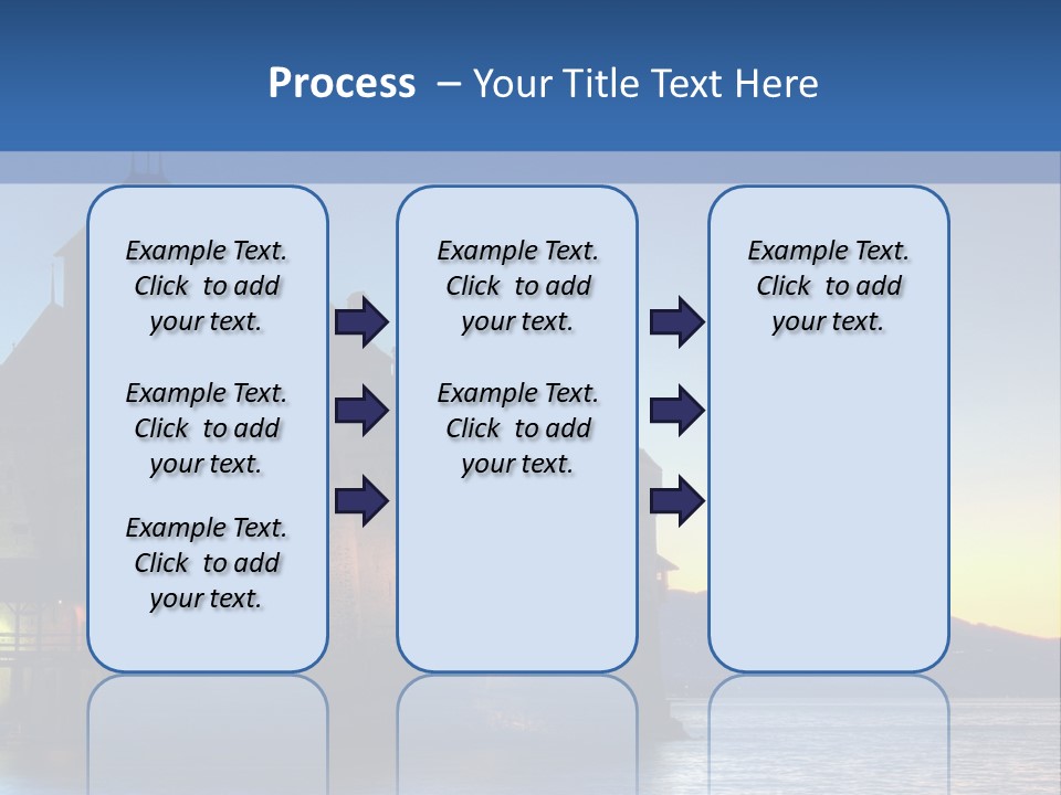 Night Chateau Fortress PowerPoint Template
