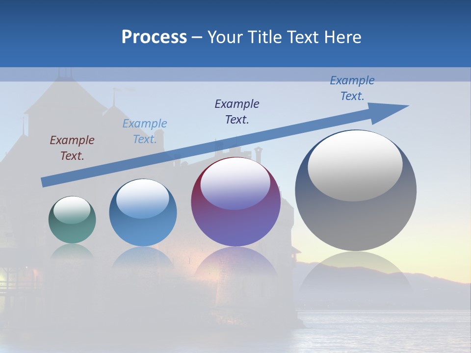 Night Chateau Fortress PowerPoint Template