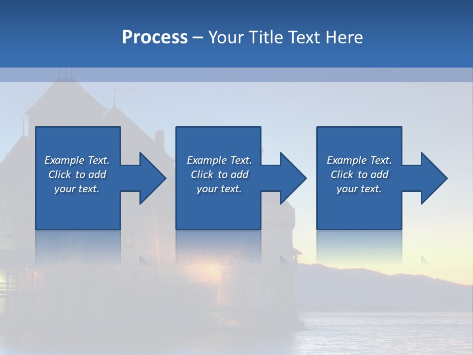 Night Chateau Fortress PowerPoint Template