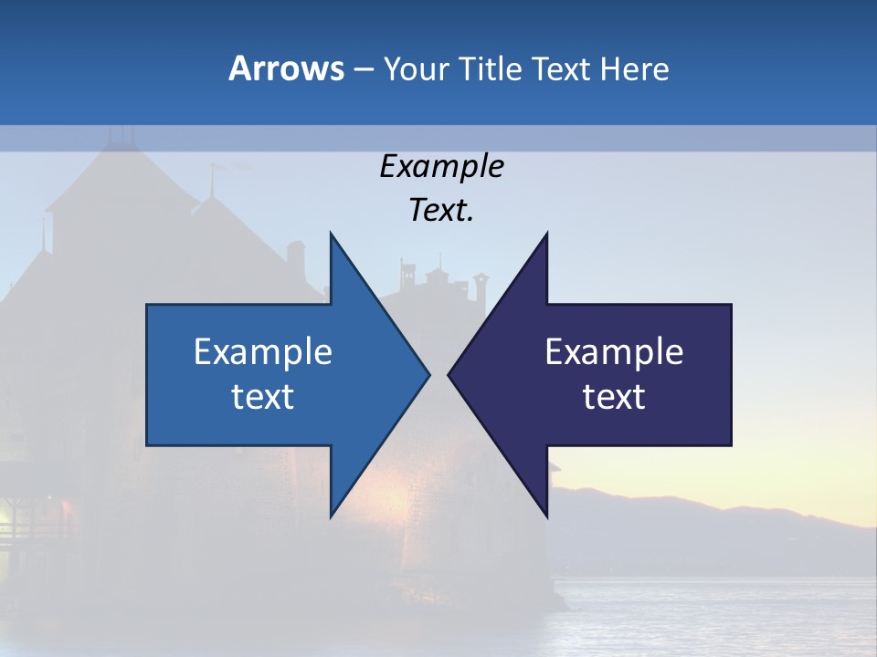Night Chateau Fortress PowerPoint Template