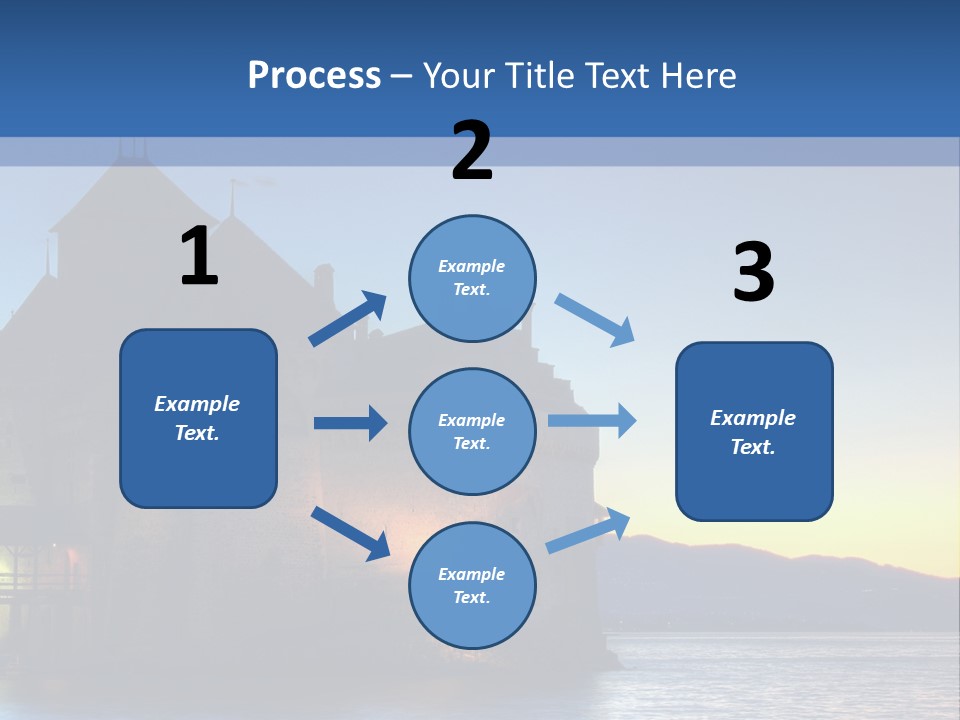 Night Chateau Fortress PowerPoint Template