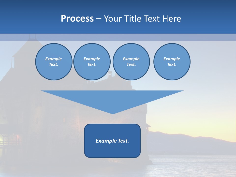 Night Chateau Fortress PowerPoint Template