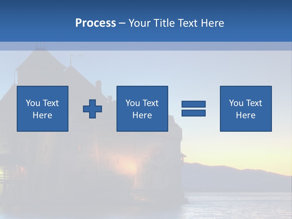 Night Chateau Fortress PowerPoint Template