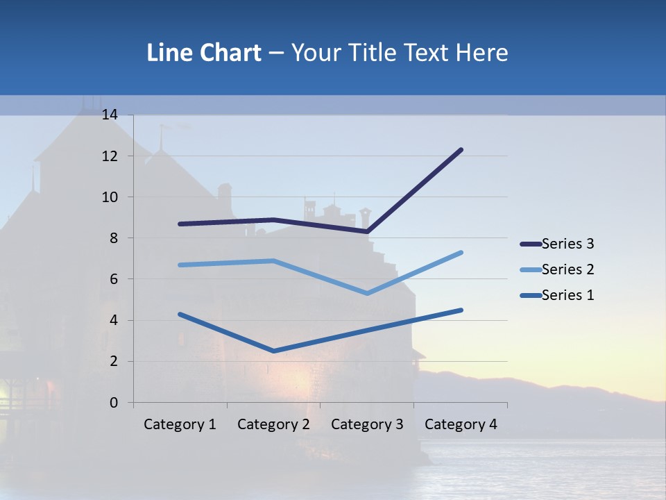 Night Chateau Fortress PowerPoint Template