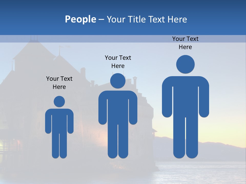 Night Chateau Fortress PowerPoint Template