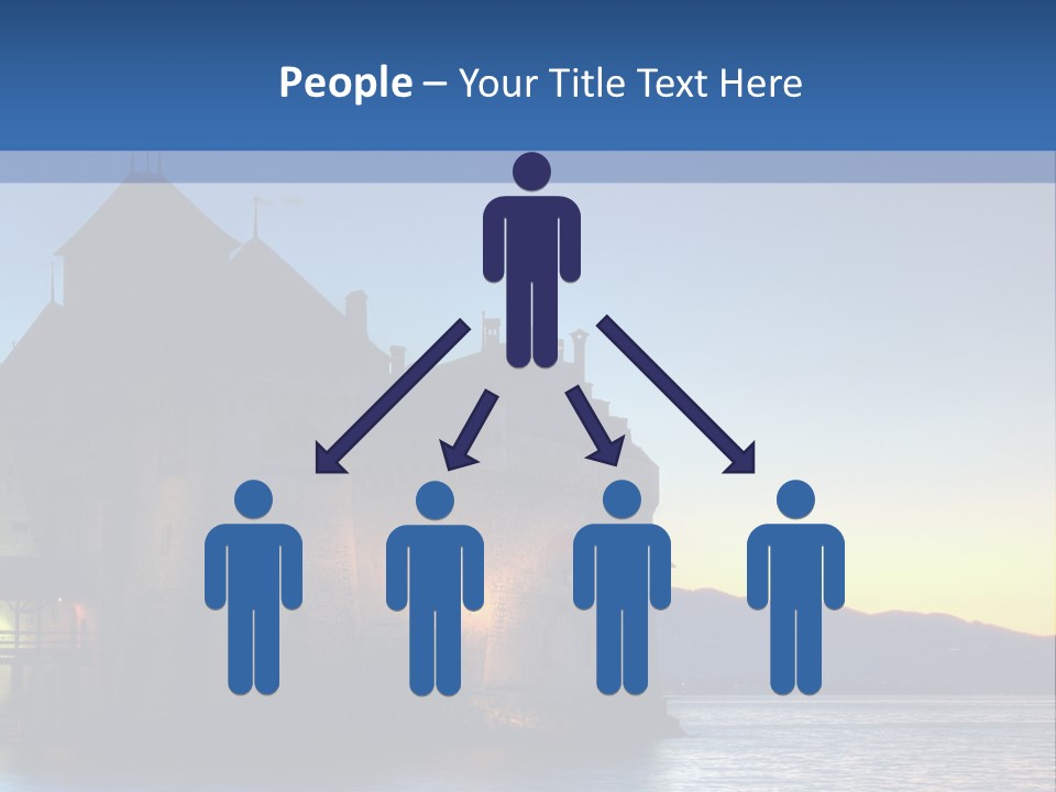 Night Chateau Fortress PowerPoint Template