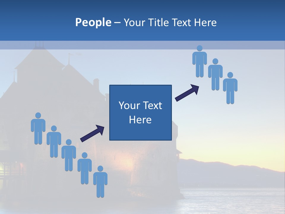 Night Chateau Fortress PowerPoint Template