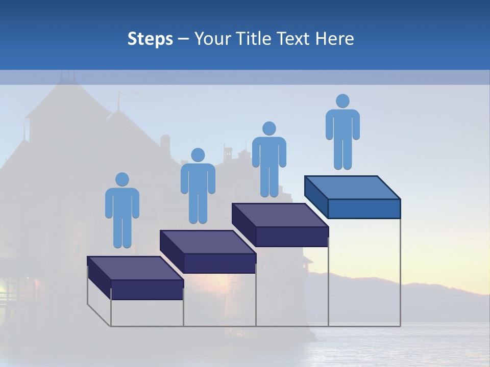 Night Chateau Fortress PowerPoint Template