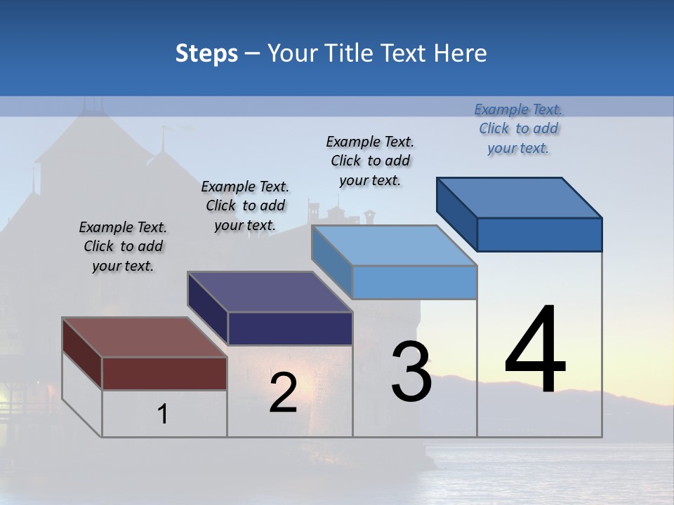 Night Chateau Fortress PowerPoint Template