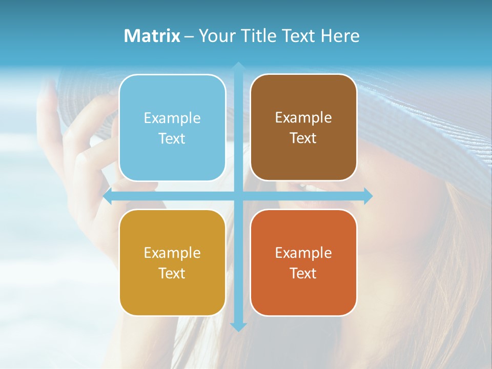 Beautiful Sea Glamour PowerPoint Template