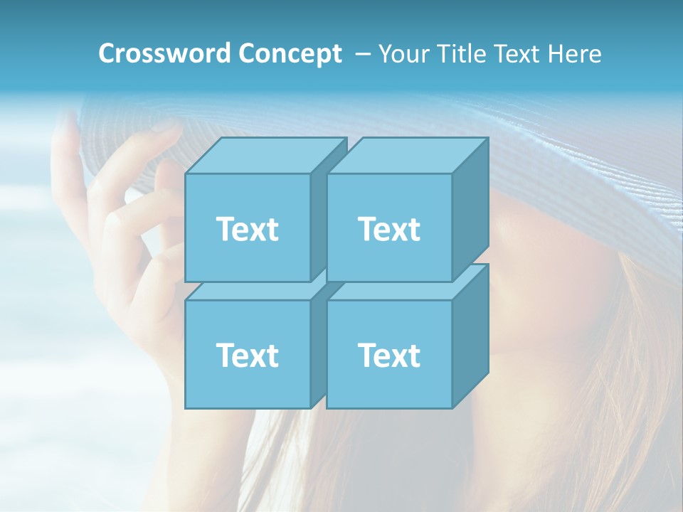 Beautiful Sea Glamour PowerPoint Template