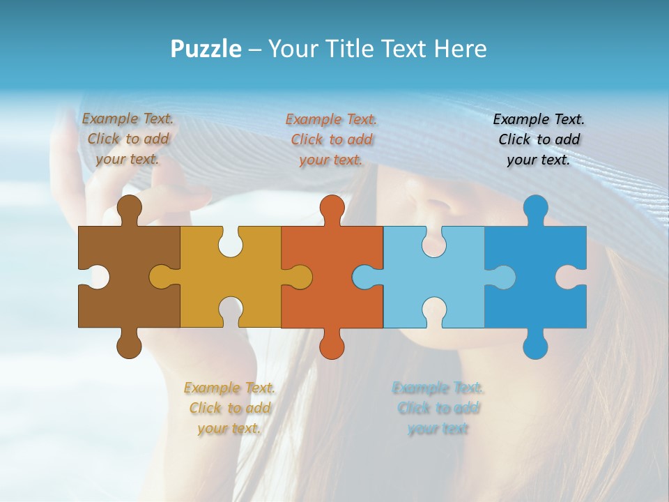 Beautiful Sea Glamour PowerPoint Template