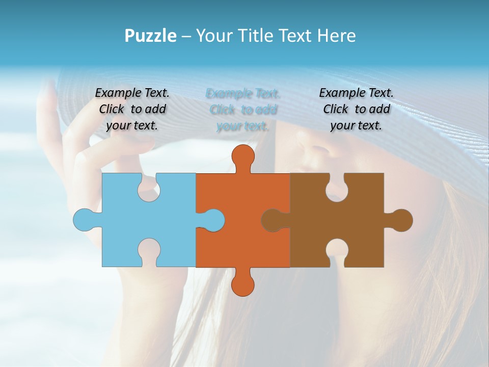 Beautiful Sea Glamour PowerPoint Template