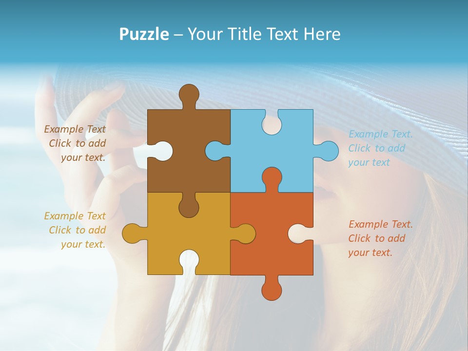 Beautiful Sea Glamour PowerPoint Template